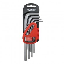 10pc Metric Long L-Type Hex Key Set - 1/pack