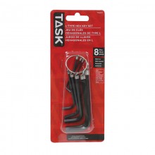 8pc Metric Key Chain L-Type Hex Key Set - 1/pack