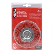 4" Coarse Nylon Wheel Brush with 1/2 & 5/8" Arbor Hole  - 1/pack