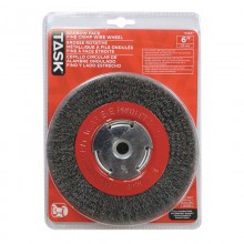 6" Fine Steel Industrial Crimp Wheel for Bench Grinders - 1/pack