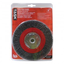 6" Coarse Steel Industrial Crimp Wheel Wide Face - 1/pack