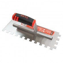 11" x 4 1/2" (1/2" x 1/2" x 1/2") Square Notch Adhesive Trowel with FlexFit Grip