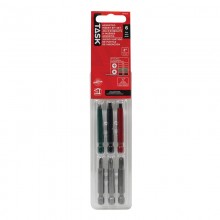 6pc 2" Robertson® / Phillips Screwdriver Bit Set - Blister Card