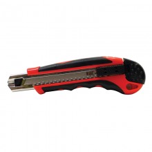 18 mm Auto Lock Knife with Rubber Grip and Auto-Reload - 24 per Display Box