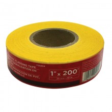 1" x 200' Yellow PVC Flagging Tape